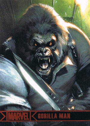 Rittenhouse Archives Marvel Greatest Heroes Base Card 33 Gorilla Man