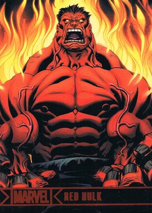 Rittenhouse Archives Marvel Greatest Heroes Base Card 60 Red Hulk
