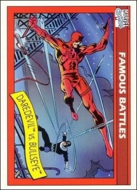 Impel Marvel Universe I Base Card 94 Daredevil vs. Bullseye