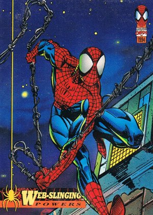Fleer The Amazing Spider-Man Base Card 3 Web-Slinging