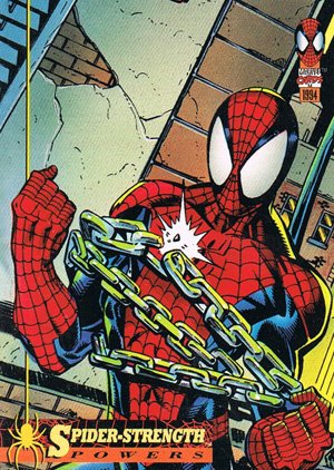 Fleer The Amazing Spider-Man Base Card 7 Spider-Strength