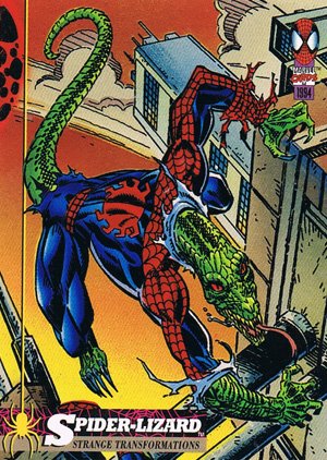 Fleer The Amazing Spider-Man Base Card 21 Spider-Lizard