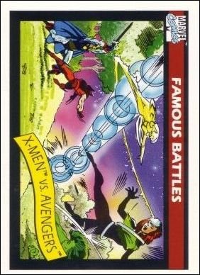 Impel Marvel Universe I Base Card 99 X-Men vs. Avengers