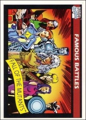 Impel Marvel Universe I Base Card 102 Fall of the Mutants