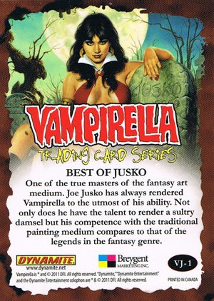 Breygent Marketing Vampirella Best of Jusko Card VJ-1 