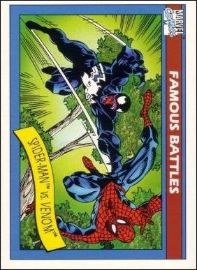 Impel Marvel Universe I Base Card 106 Spider-Man vs. Venom