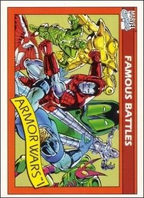 Impel Marvel Universe I Base Card 108 Armor Wars I