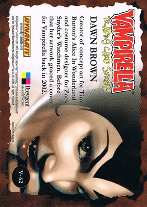 Breygent Marketing Vampirella Base Card V-62 Dawn Brown