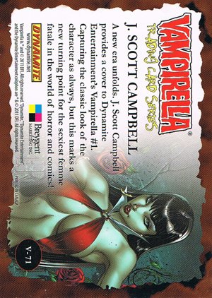 Breygent Marketing Vampirella Base Card V-71 J. Scott Campbell