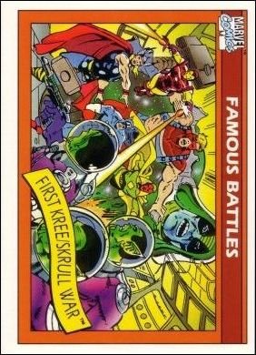 Impel Marvel Universe I Base Card 123 First Kree/Skrull War