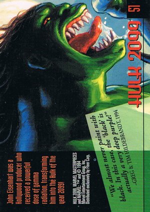 Fleer Marvel Masterpieces Base Card 51 Hulk 2099