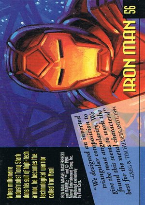 Fleer Marvel Masterpieces Base Card 56 Iron Man