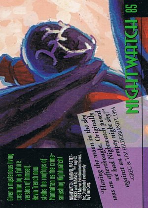 Fleer Marvel Masterpieces Base Card 85 Nightwatch