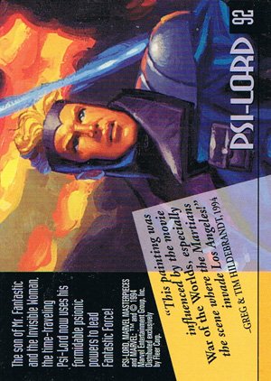 Fleer Marvel Masterpieces Base Card 92 Psi-Lord