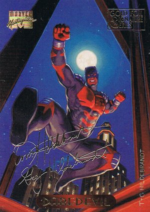 Fleer Marvel Masterpieces Gold-Signature Base Card 26 Daredevil
