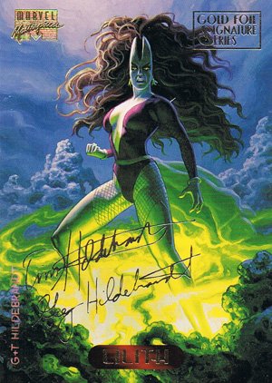 Fleer Marvel Masterpieces Gold-Signature Base Card 67 Lilith