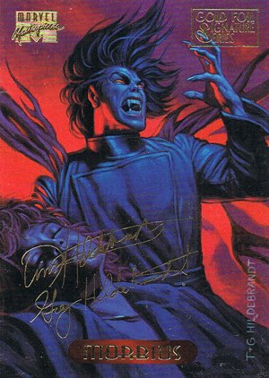 Fleer Marvel Masterpieces Gold-Signature Base Card 79 Morbius