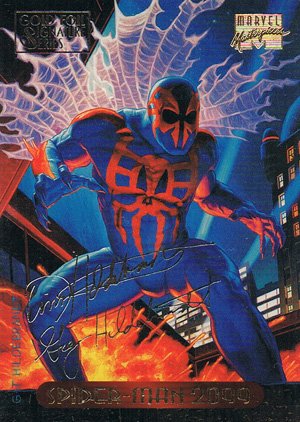Fleer Marvel Masterpieces Gold-Signature Base Card 116 Spider-Man 2099