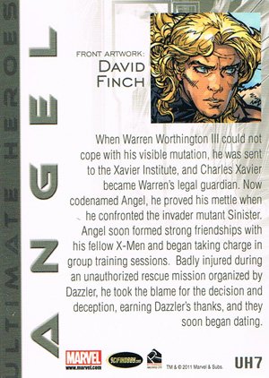 Rittenhouse Archives Marvel Universe Ultimate Hero Card UH7 Angel