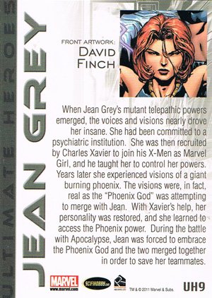 Rittenhouse Archives Marvel Universe Ultimate Hero Card UH9 Jean Grey
