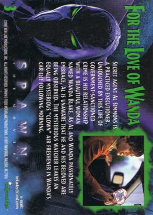 Inkworks Spawn the Movie Base Card 3 For the Love of Wanda