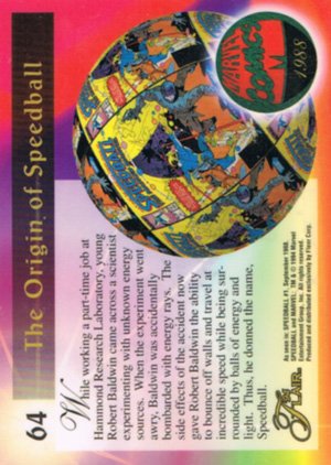 Fleer Marvel Annual Flair '94 Base Card 64 Speedball