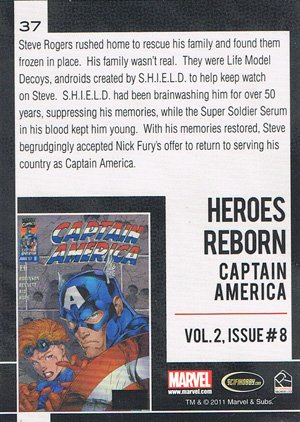 Rittenhouse Archives Marvel Universe Base Card 37 Heroes Reborn