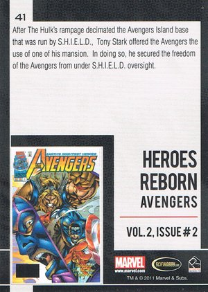 Rittenhouse Archives Marvel Universe Base Card 41 Heroes Reborn