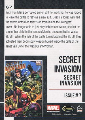 Rittenhouse Archives Marvel Universe Base Card 67 Secret Invasion