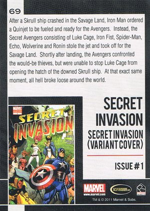 Rittenhouse Archives Marvel Universe Base Card 69 Secret Invasion