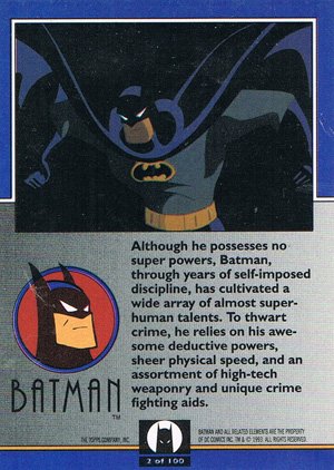 Topps Batman: The Animated Series Base Card 2 Batman