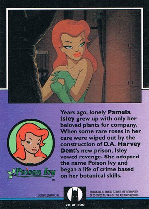 Topps Batman: The Animated Series Base Card 26 Poison Ivy