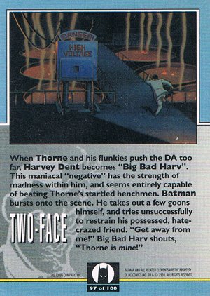 Topps Batman: The Animated Series Base Card 97 When Thorne and his flunkies