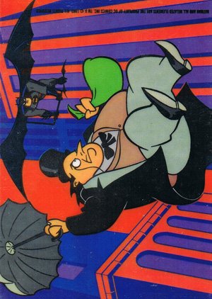 Topps Batman: The Animated Series Vinyl Mini-Cels (text on back)  Penguin