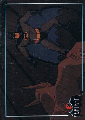 Topps Batman: The Animated Series Base Card 55 Batman confronts the fully-formed