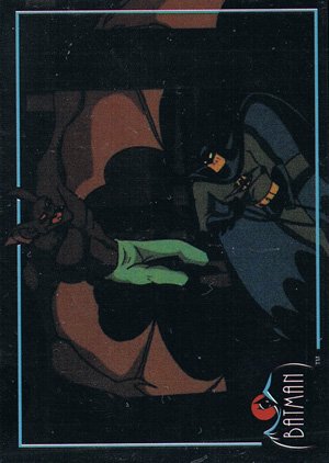Topps Batman: The Animated Series Base Card 58 Batman's eyes widen