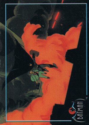 Topps Batman: The Animated Series Base Card 69 Batman grabs the bewildered