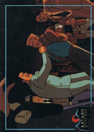Topps Batman: The Animated Series Base Card 92 As captured thugs are loaded