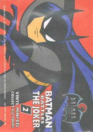 Topps Batman: The Animated Series 2 Vinyl Mini-Cels 2 Batman Battles The Joker