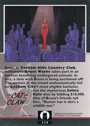 Topps Batman: The Animated Series 2 Base Card 113 Soon, at Gotham Hills Country Club, mill