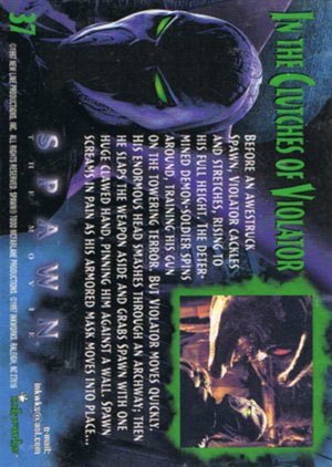 Inkworks Spawn the Movie Base Card 37 In the Clutches of Violator