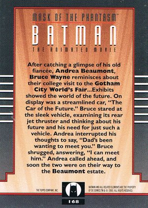 Topps Batman: The Animated Series 2 Base Card 168 After catching a glimpse of his old fian