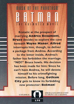Topps Batman: The Animated Series 2 Base Card 174 Ecstatic at the prospect of marrying And