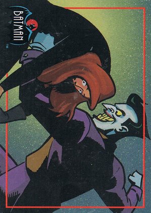 Topps Batman: The Animated Series 2 Base Card 185 Not one for gallantry, The Joker lashes