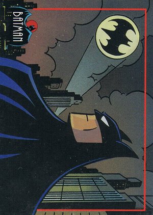 Topps Batman: The Animated Series 2 Base Card 190 In the Batcave, Alfred tends to Batman's