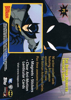Topps Batman: Animated Series - Season One Promos P1 To Catch A Thief