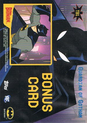 Topps Batman: Animated Series - Season One Tin Bonus Card TB1 Guardian of Gotham