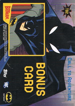 Topps Batman: Animated Series - Season One Tin Bonus Card TB2 Call to Adventure