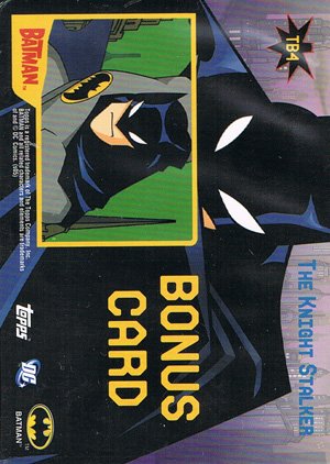 Topps Batman: Animated Series - Season One Tin Bonus Card TB4 The Knight Stalker