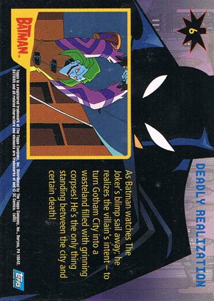 Topps Batman: Animated Series - Season One Base Card 6 Deadly Realization